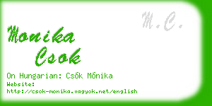monika csok business card